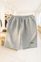 Embossed Text Streetwear Shorts (Unisex)
