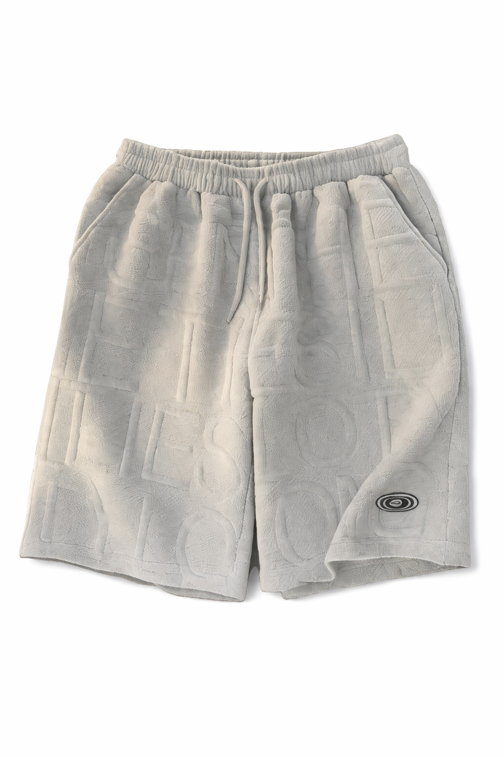 Embossed Text Streetwear Shorts (Unisex)